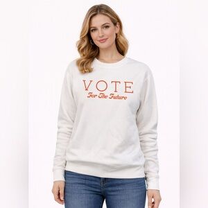 Nordstrom Treasure & Bond Vote For the Future White Sweatshirt